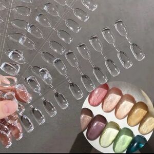 10 boards - transparent nail color display